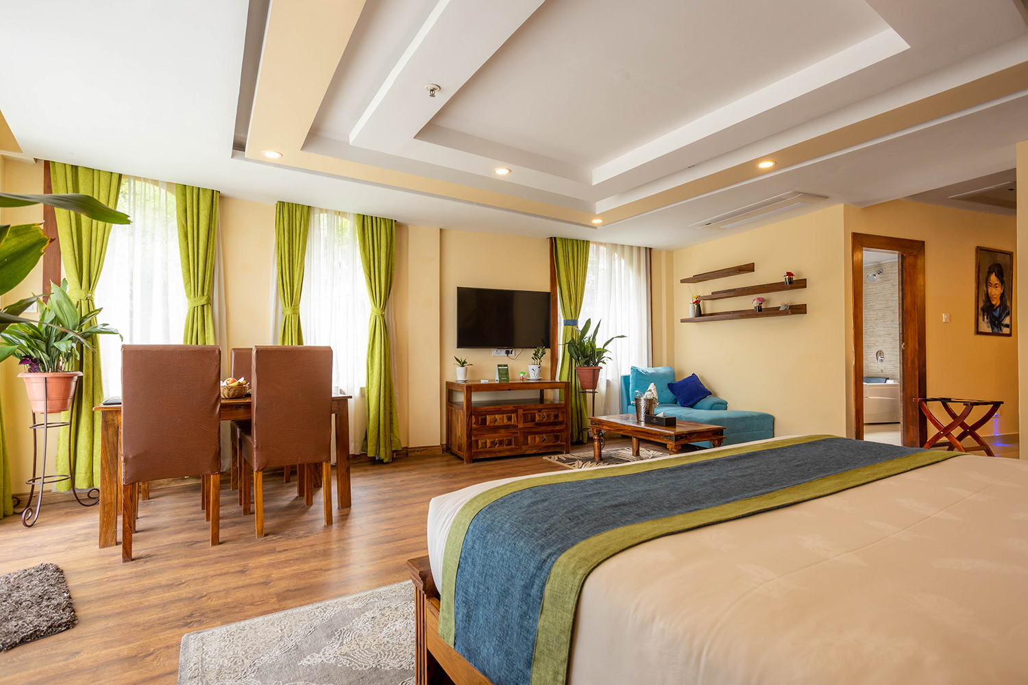 One of the luxury room at Aagantuk Resort