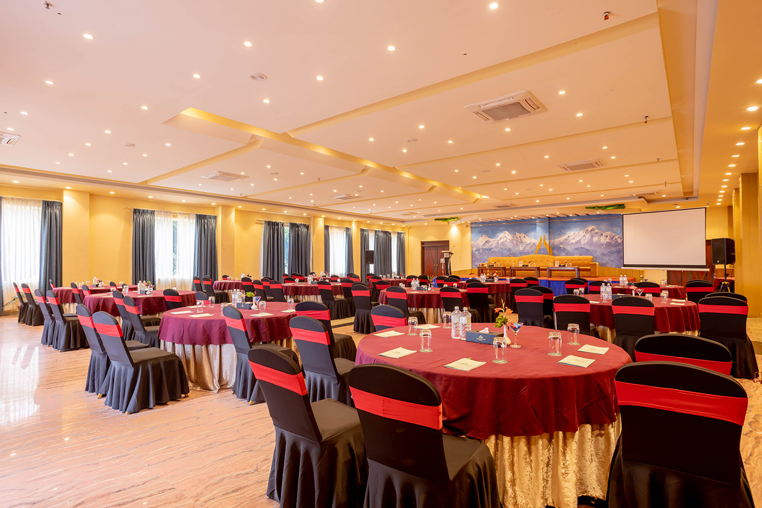 Event hall at Aagantuk Resort