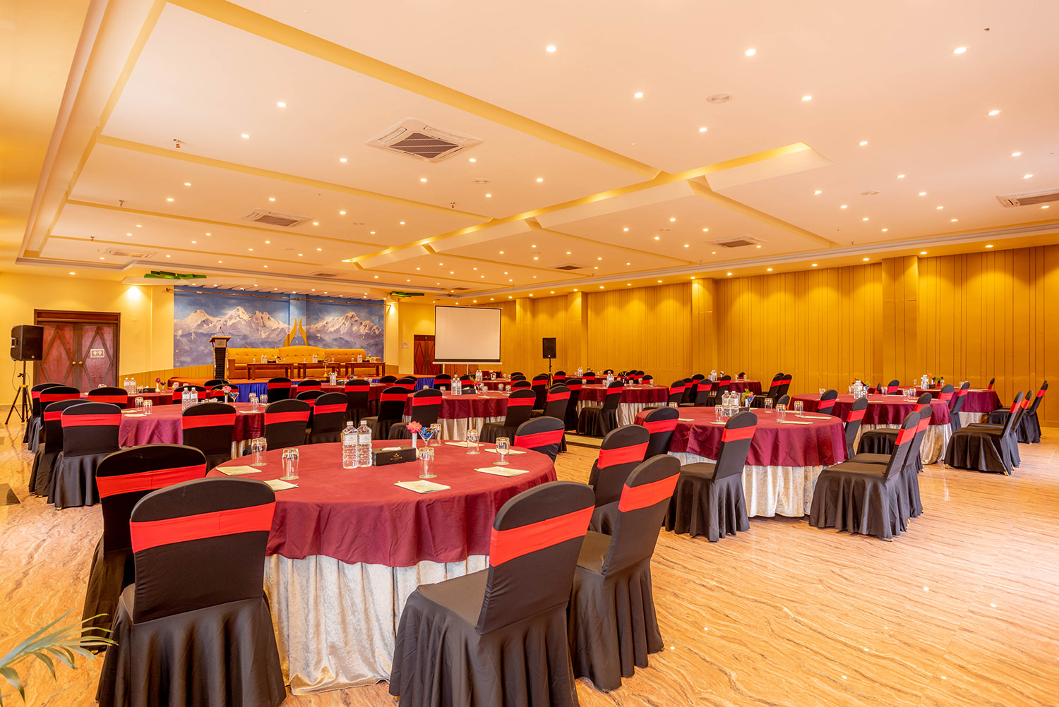 Event hall at Aagantuk Resort