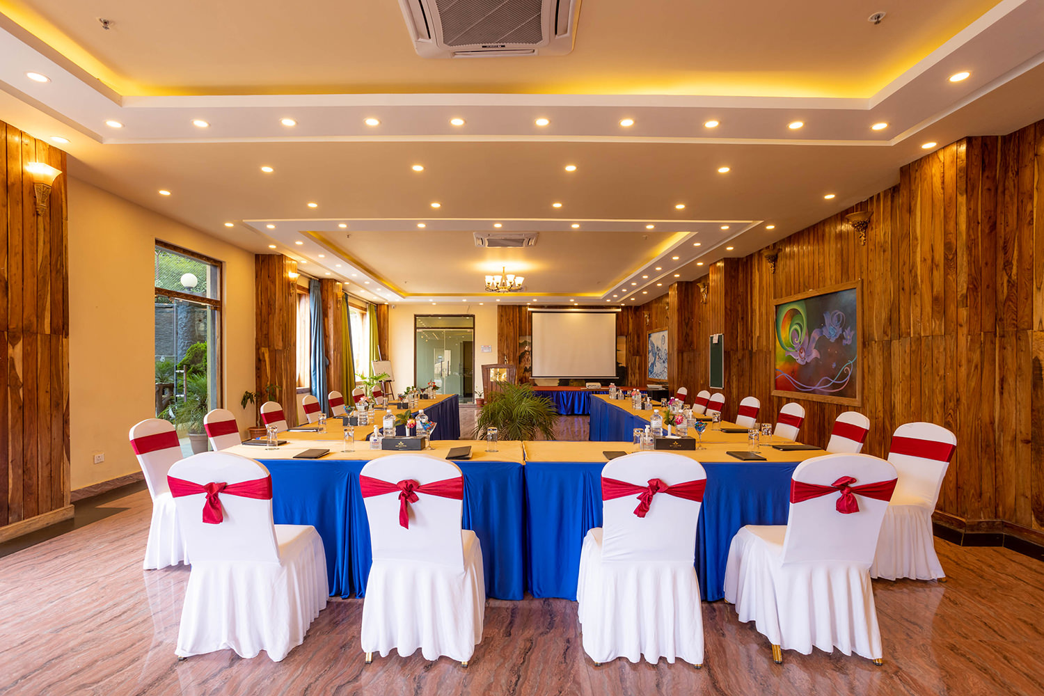 Event hall at Aagantuk Resort