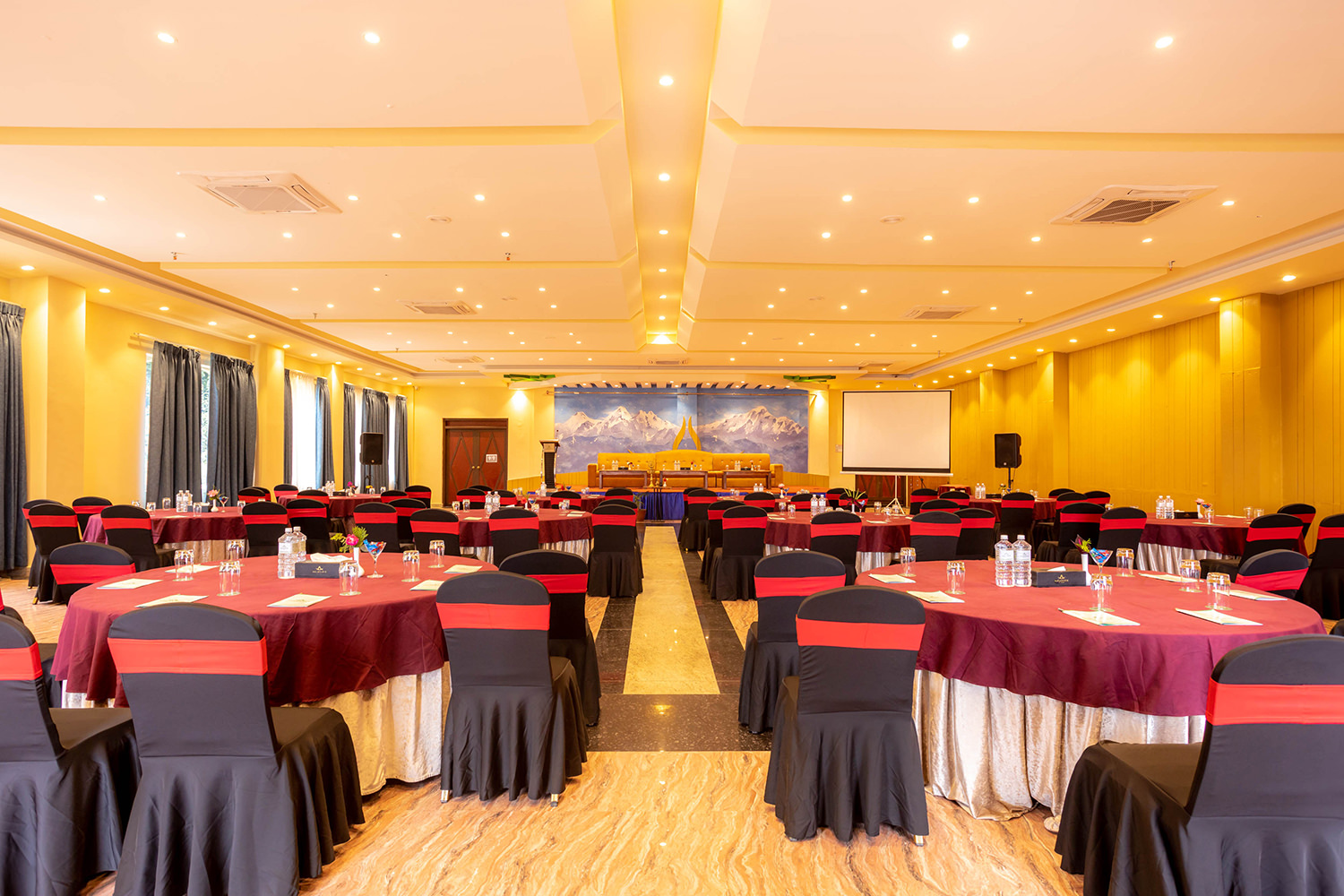 Event hall at Aagantuk Resort
