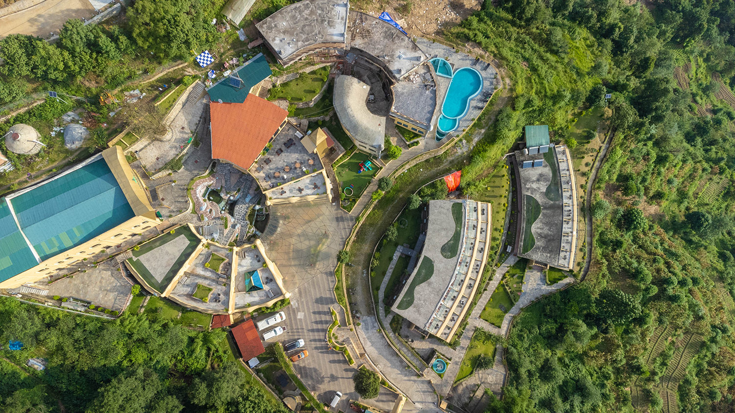 Aerial view of Aagantuk Resort