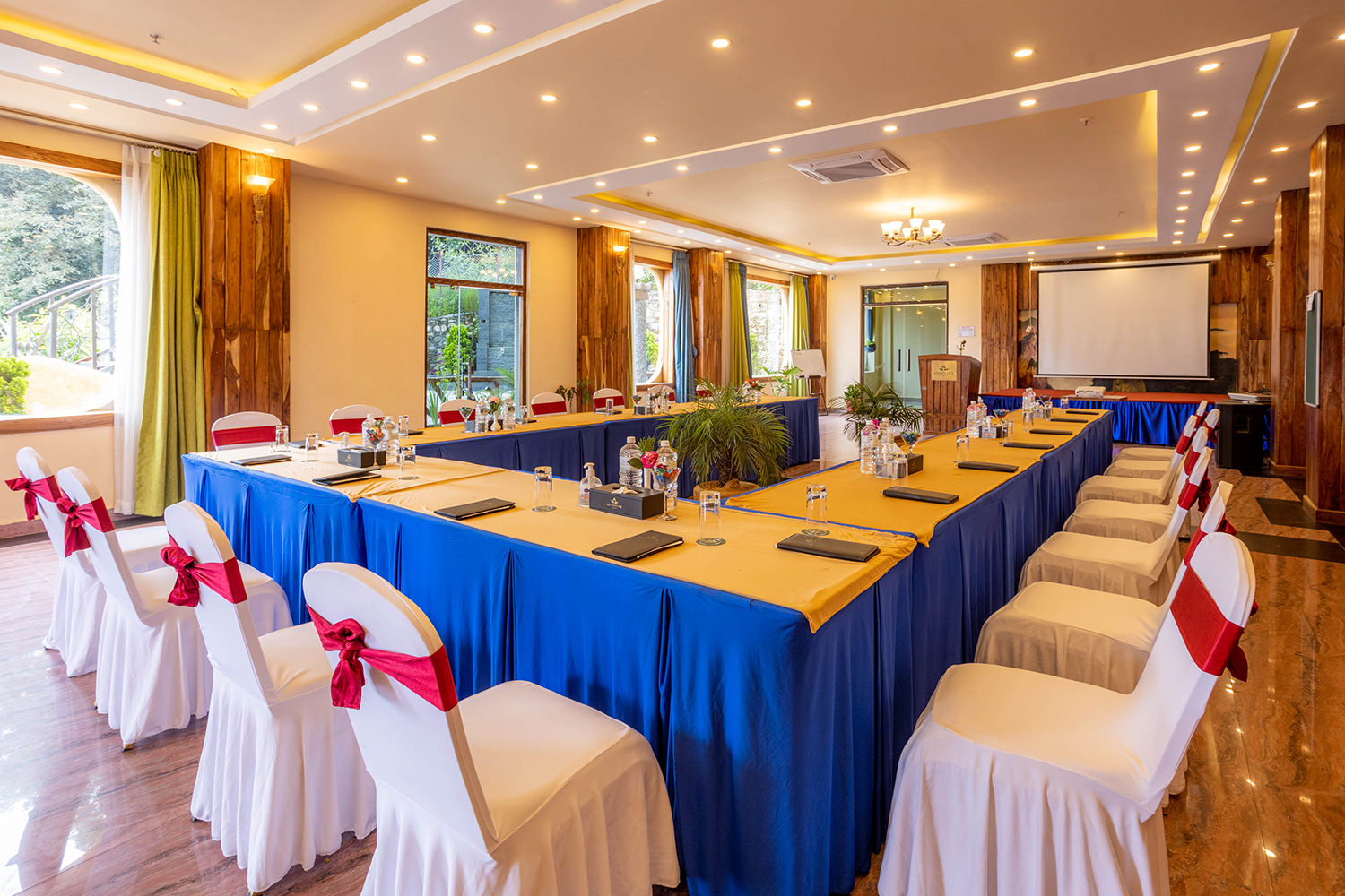 Event hall at Aagantuk Resort