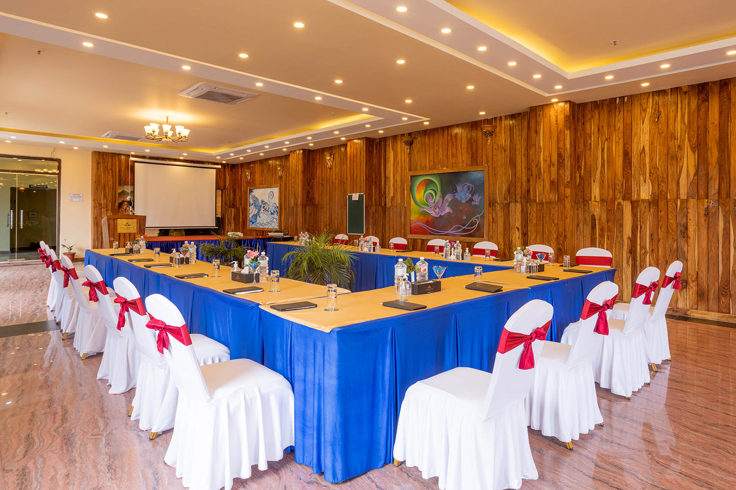 Event hall at Aagantuk Resort